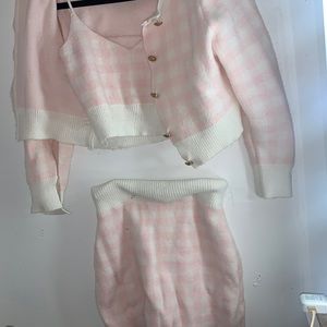 PINK PLAID SET